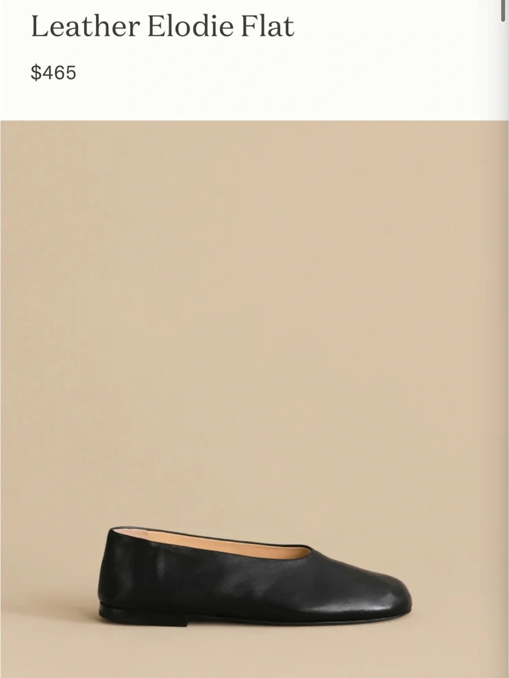 Jenni Kayne Black Leather Elodie Flat